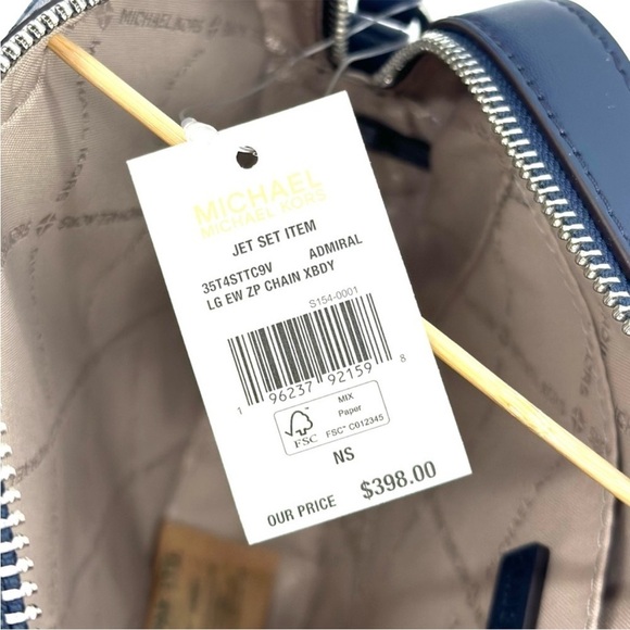 Michael Kors Large EW Zip Chain Xbody
Crossbody Bag Navy Blue Multi - Picture 11 of 11